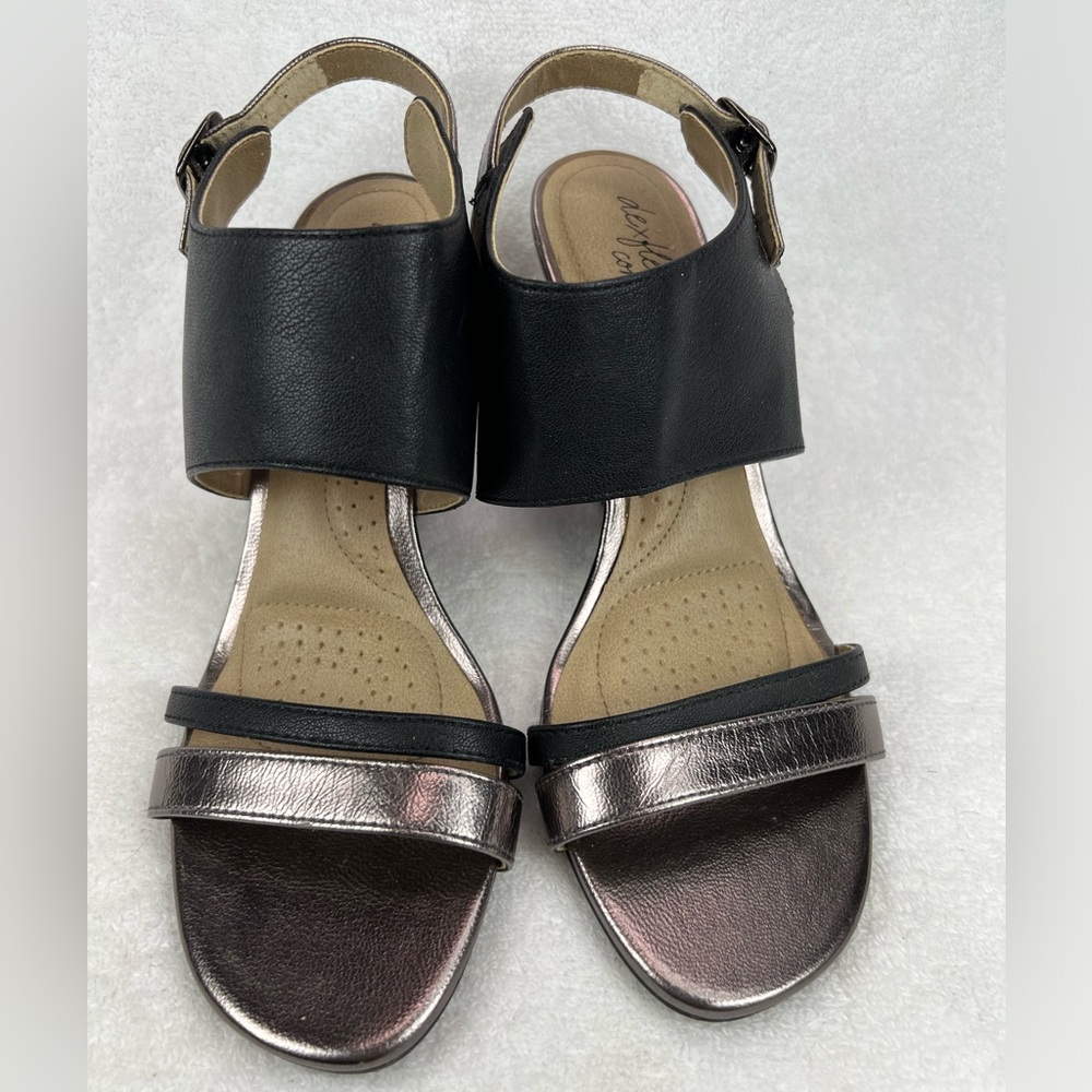 Dex Fit comfort ankle band metallic band sandals